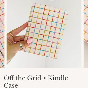 Page the Shop Colorful Grid Kindle Case